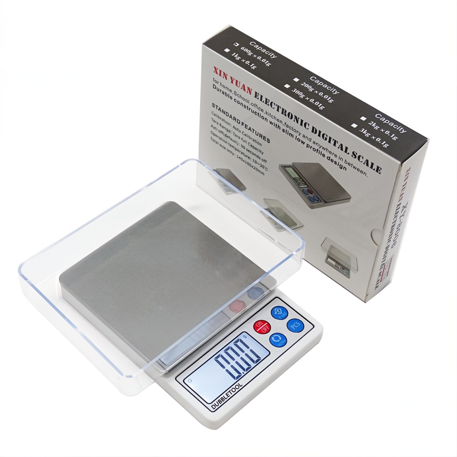 เครื่องชั่งดิจิตอล เครื่องชั่งทองดิจิตอล ตาชั่งดิจิตอล 600g/0.01g เครื่องชั่ง 2ตำแหน่ง