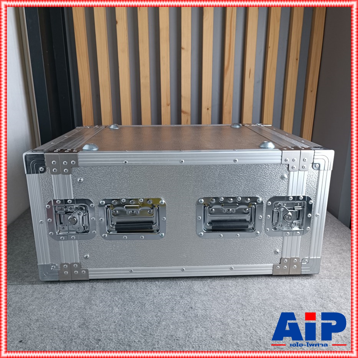 COMPACT B-6U 2ฝาหน้า-หลัง ลึก21" ผิวอลูมิเนียม แร็ค กล่องใส่เครื่องเสียง แร็คลึก21นิ้ว RACK6U เอไอ-ไพศาล