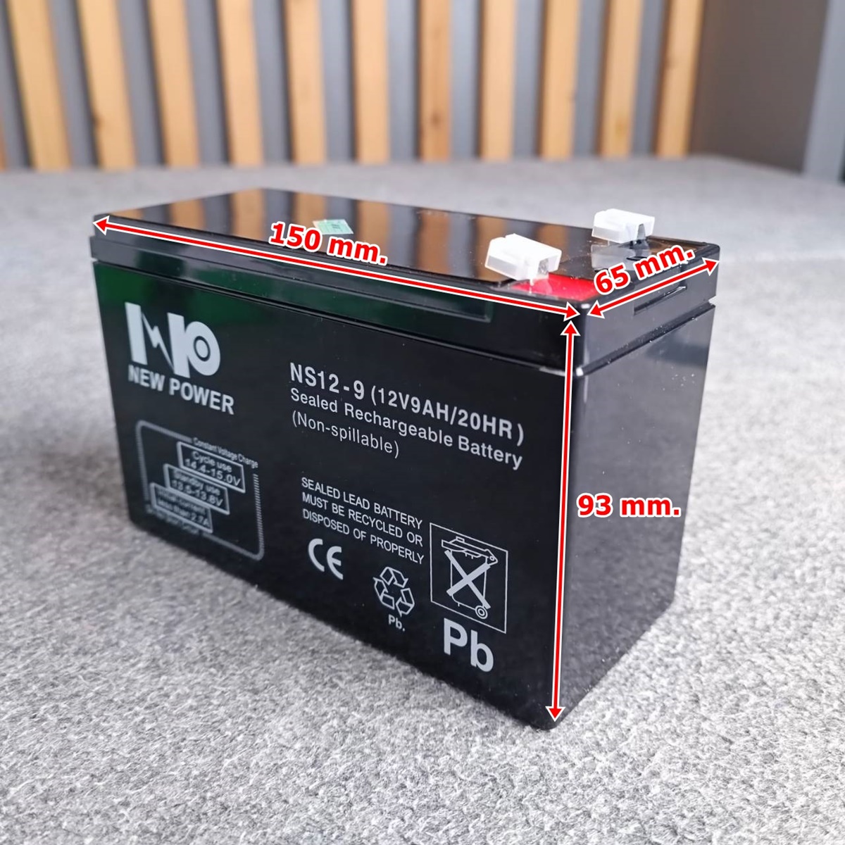 ของใหม่ รับประกัน1ปี NEW POWER 12V 9AH แบตเตอรี่แห้ง แบตเตอรี่ UPS 9A Battery แบตสำหรับสำรองไฟ แบตUPS แบตเตอรี่UPS เครื่องสำรองไฟฉุกเฉิน แบตของ NPE MK15BAT MK 15 BAT MK-15 BAT เอไอ-ไพศาล