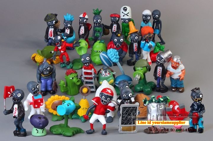 โมเดลตัวการ์ตูน ในเกมส์ Plant vs zombies ของสะสมตัวการ์ตูน ครบชุด 40 ตัว no 925669