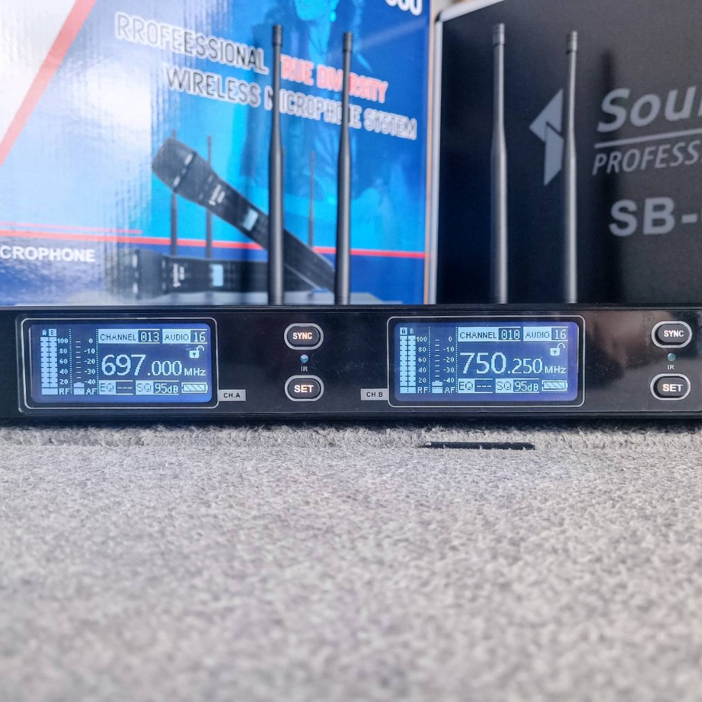 SOUNDBEST SB-600 ไมค์ลอยคู่ UHF ไมค์ลอยแบบถือ ไมโครโฟน ไมค์ลอย ไมค์ไร้สาย SB 600 SB600 เอไอ-ไพศาล