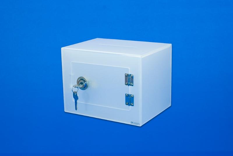 กล่องรับความคิดเห็น กล่องรับบริจาค อะคริลิค อะคริลิค แบบสีทึบ Acrylic Box