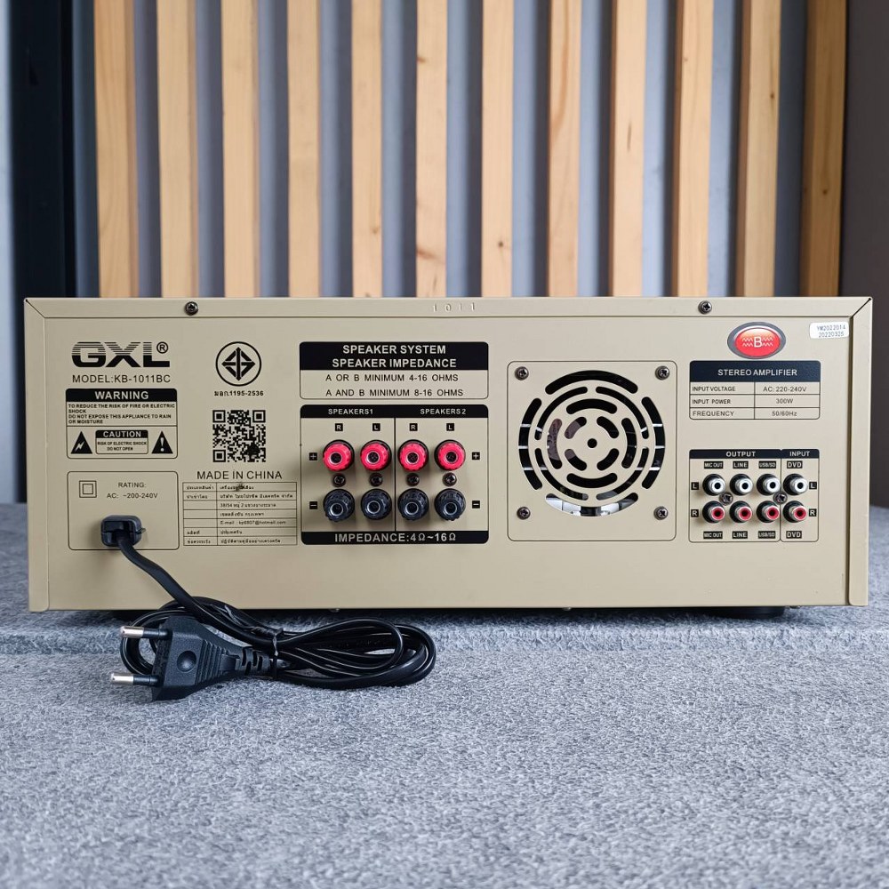 GXL KB-1011BC แอมป์+บูลทูส สีเงิน แอมป์ขยายเสียง แอมป์คาราโอเกะ KB 1011BC KB1011BC เอไอ-ไพศาล