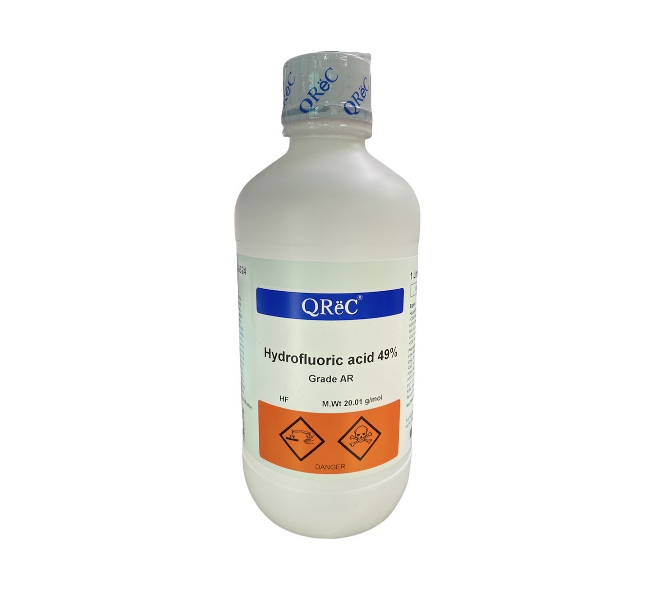 Hydrofluoric Acid 49% AR, 1 L -Qrec Newzealand