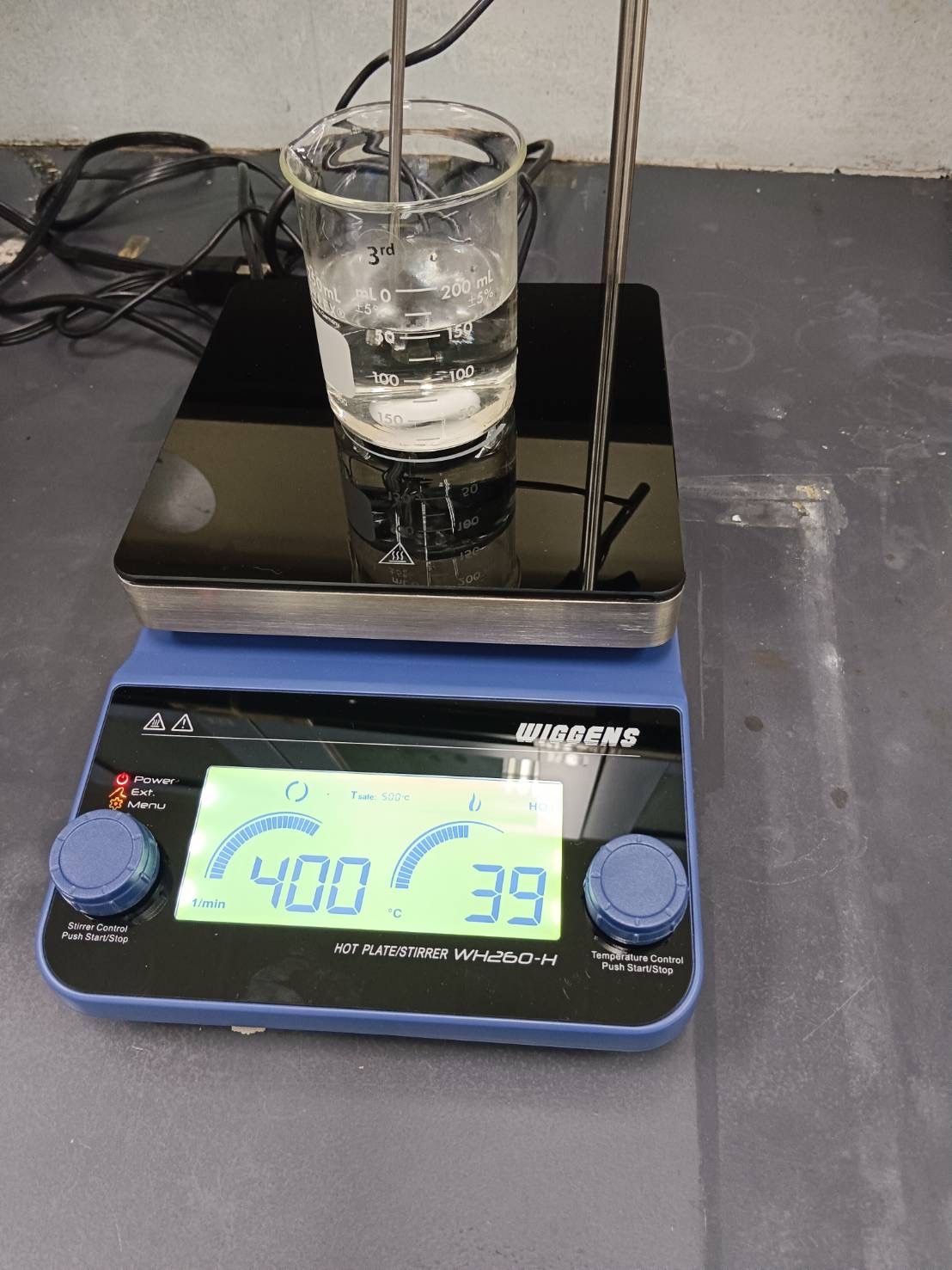 Hot Plate Stirrer+โพรบวัดอุณหภูมิ