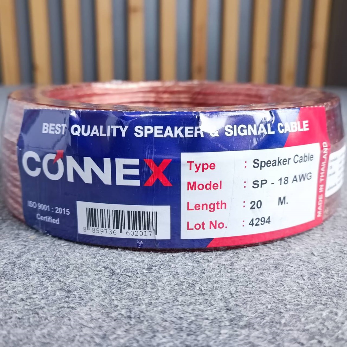 ขด20เมตร CONNEX SP-18AWG 2x1 mm สายลำโพงใส สายลำโพง 18awg สายต่อลำโพง เอไอ-ไพศาล