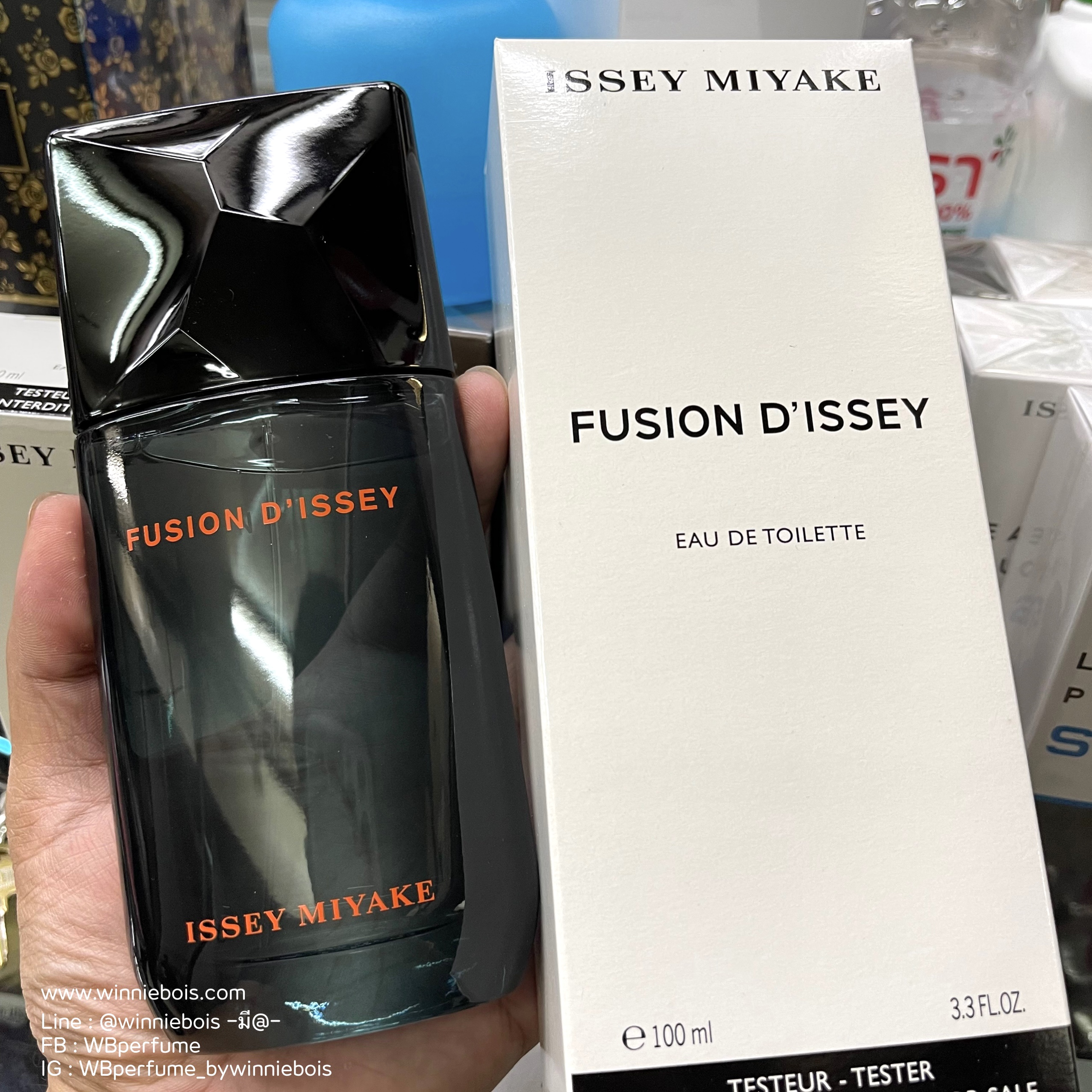 น้ำหอม แท้100% ISSEY MIYAKE EDT FUSION DISSEY 100ML tester