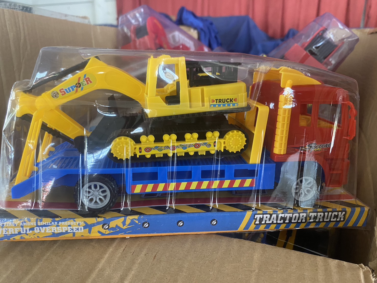 632-18 รถของเล่น รถบรรทุกรถตักดินฝาครอบ ปลีกคันละ