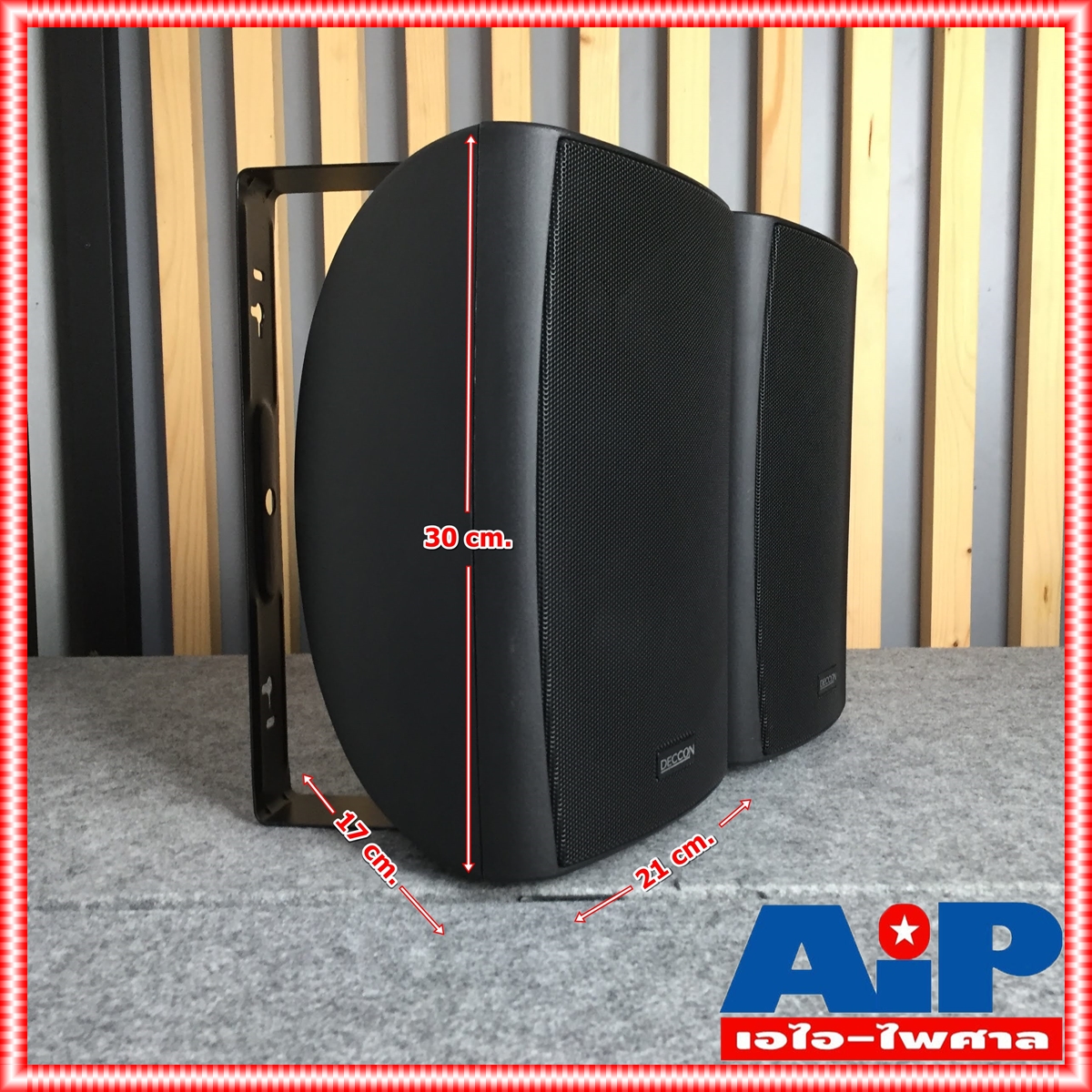 1 คู่ สีดำ DECCON sern-65TB มี LINE ตู้ลำโพง แขวน 6นิ้ว sern65 TB sern 65 ตู้ ลำโพง ติดผนัง เอไอ-ไพศาล