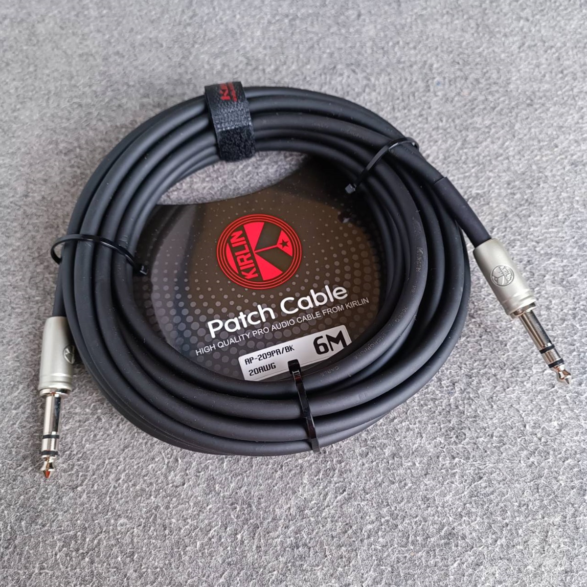 6เมตร Kirlin AP-209PR สายไมค์สเตอร์ 6.35mm TRS หัวท้าย สาย PHONE สเตอริโอ สายแจ็คไมค์สเตอริโอ สายสัญญาณสำเร็จรูป เอไอ-ไพศาล