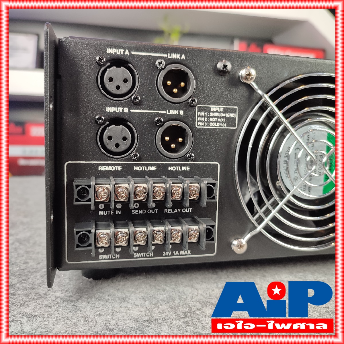 NPE LA-1500 POWERAMP มี LINE LA1500 1500W มีไลน์ เครื่องขยายเสียง ระบบ เสียงตามสาย เอไอ-ไพศาล