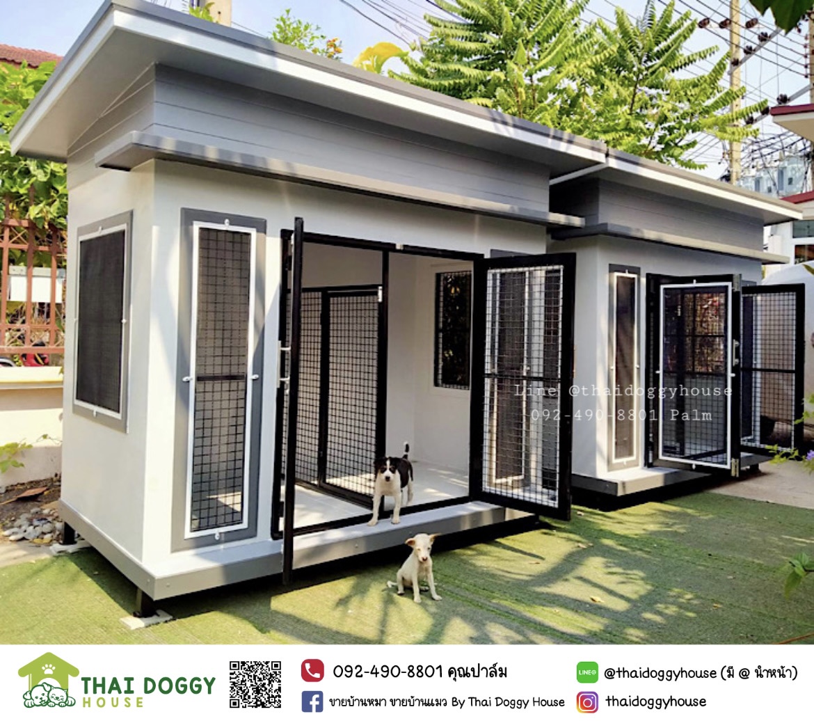 บ้านหมา บ้านแมว ดีไซน์ทันสมัย ติดตั้งชั้นของเล่นน้องแมวเพิ่มได้อีก 😽🐈