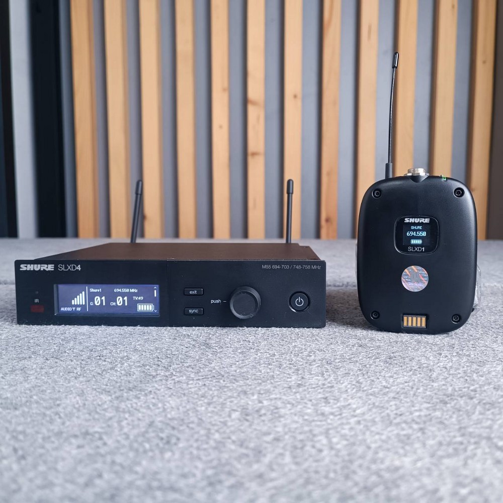 SHURE SLXD14A-M55 ไมโครโฟนไร้สายแบบ Bodypack คลื่นความถี่ 694-703 MHz และ 748-758 MHz (ไม่มีไมโครโฟน)! รุ่นใหม่ ไมโครโฟน shure SLXD 14 A / M 55 SLXD14A-M55 เอไอ-ไพศาล +++