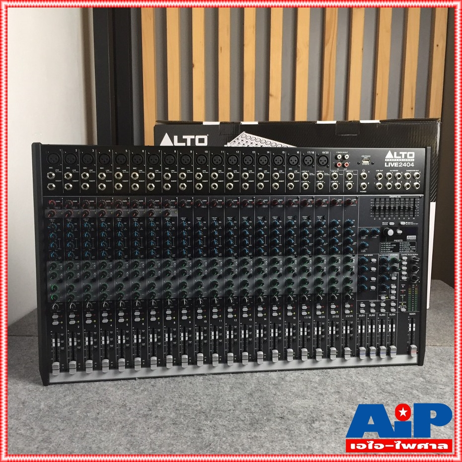 ALTO LIVE-2404 MIXER เครื่องแต่งเสียง เครื่องปรับแต่งเสียง เครื่องเสียง มิกเชอร์ มิกซ์ LIVE 2404 LIVE2404 เอไอ-ไพศาล