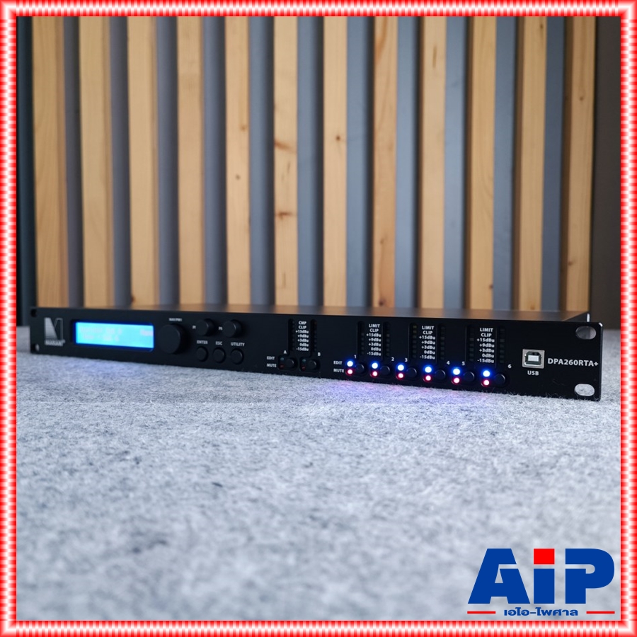 MARANI DPA260RTA+ loudspeaker processor รุ่นใหม่ ครอสดิจิตอล DriveRack ครอสโอเวอร์ RTA+ DPA 260 เอไอ-ไพศาล +++