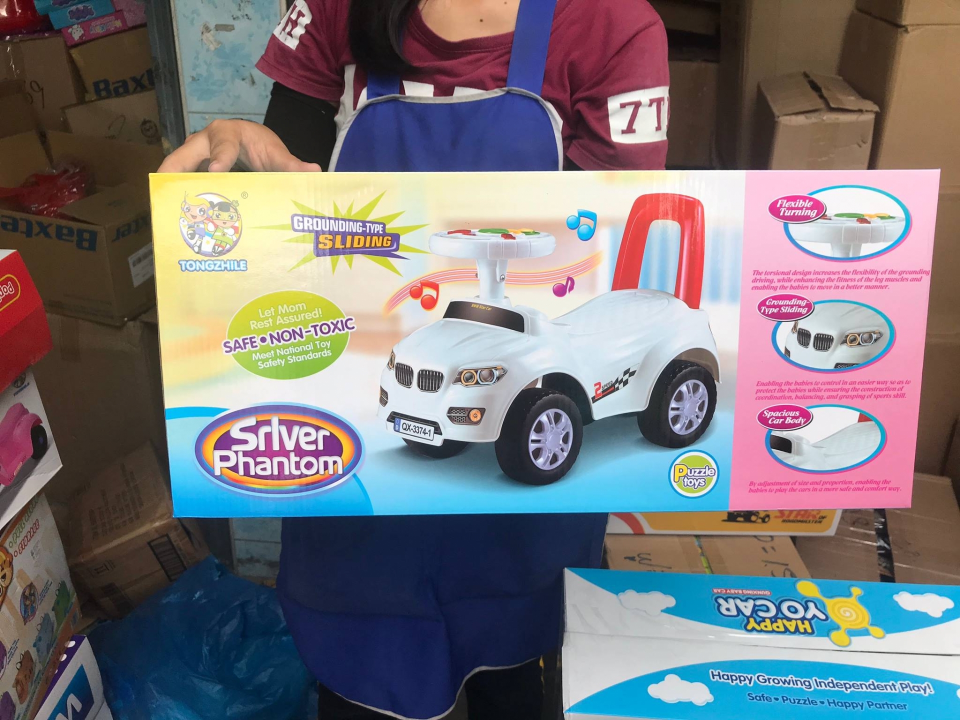 7075-QX-3374-1 ของเล่นเด็กรถบีเอ็มไถขา รถขาไถของเล่น คันละ