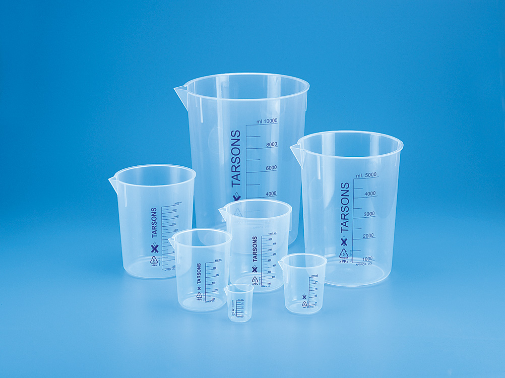 Beaker PP low form, Autoclave 50,100,250,600,1000 ml -Tarson
