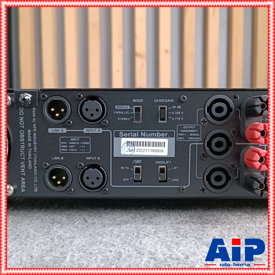 เพาเวอร์แอมป์ NPE C-1500 Power Amp เครื่องเสียงกลางแจ้ง C1500 POWERAMP C 1500 กำลัง 580Wx2 ที่4โอร์ม เอไอ-ไพศาล