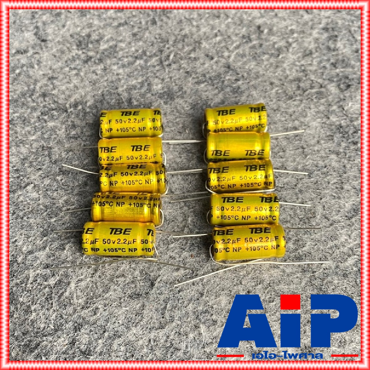 10ตัว 2.2uF 50V C ลำโพง สีทอง คาปาลำโพงเสียงแหลม ตัวป้องกันลำโพงเสียงแหลม คอนเดนเซอร์ ทอง คาปาซิเตอร์ลำโพง CAPACITOR 4.9 cเสียงแหลม เอไอ-ไพศาล