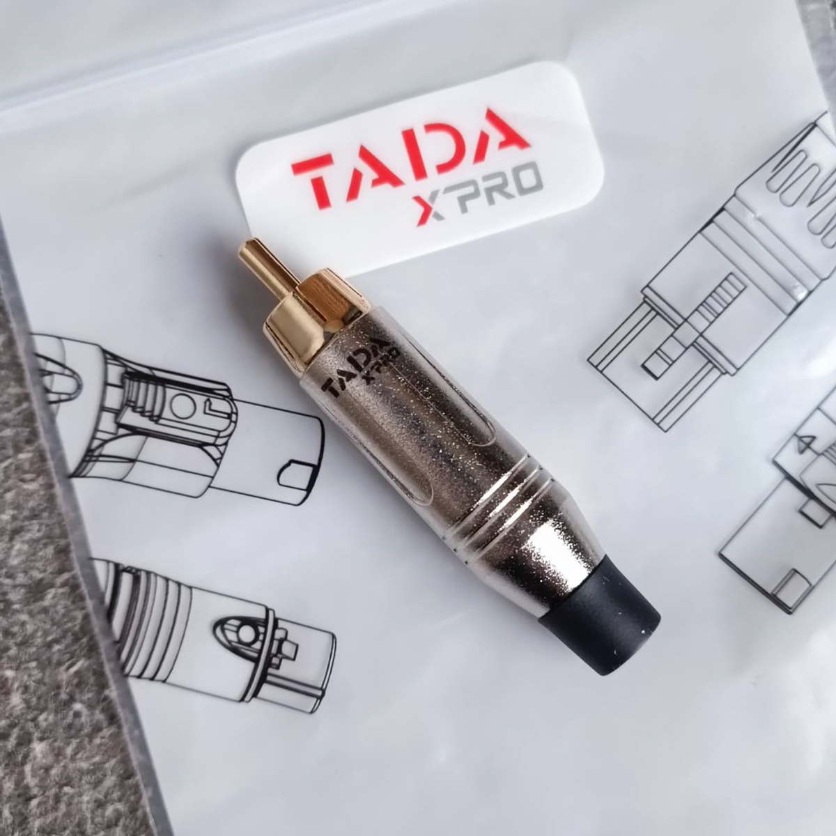 สีเงิน แพ็ค1ตัว TADA YSR-3004 RCA สีเงิน แจ็คอาร์ซีเอตัวผู้ ปลั๊ก RCA สำหรับเข้าสาย ต่อ สายสัญญาณ RCA ตัวผู้ เอไอ-ไพศาล