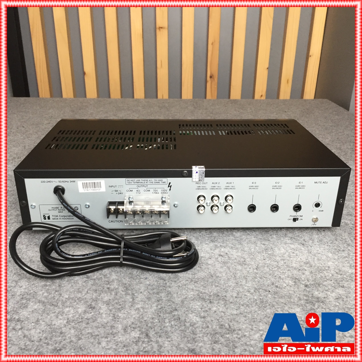 TOA A-2030H AMPLIFIER เครื่องขยายเสียง A 2030H A2030H AMP amp แอมป์ A2030 A-2030 A 2030 เครื่องเสียง เอไอ-ไพศาล