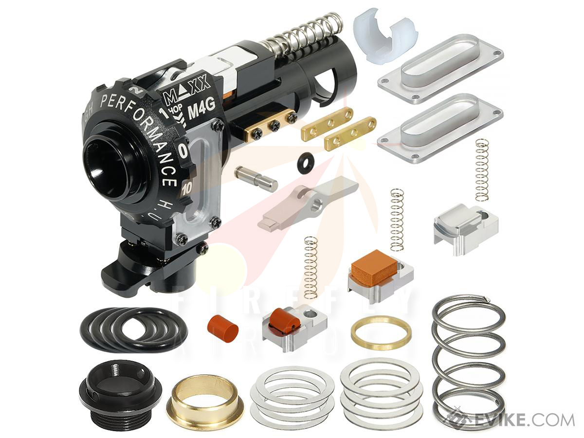 Maxx Model CNC Aluminum Hopup Chamber for M4 Airsoft AEG Rifles (Model: M4G - Standard AEG)