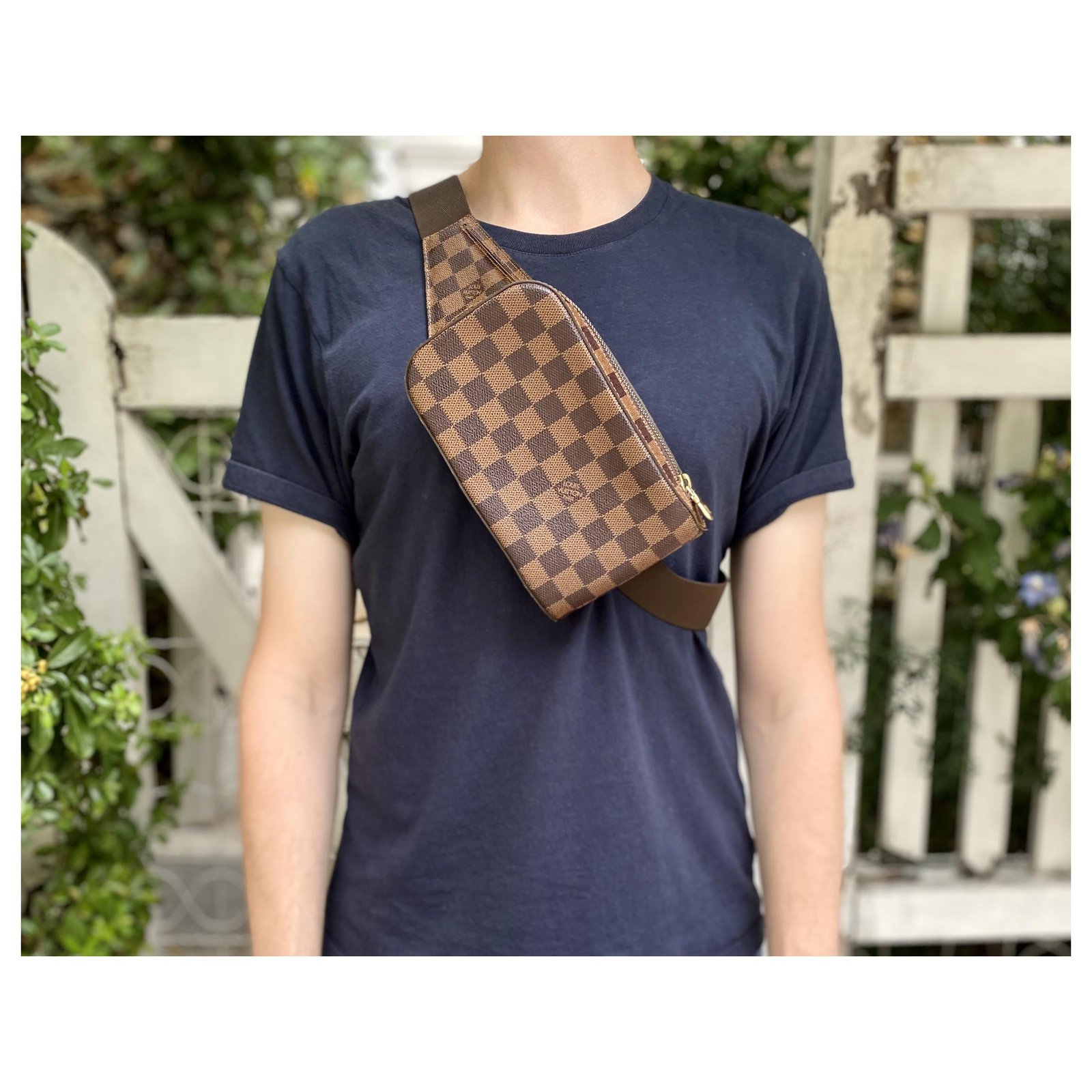 Louis Vuitton Damier Geronimos กระเป๋า คาด-อก รุ่นล่าสุด สภาพ 95% เหมือนใหม่