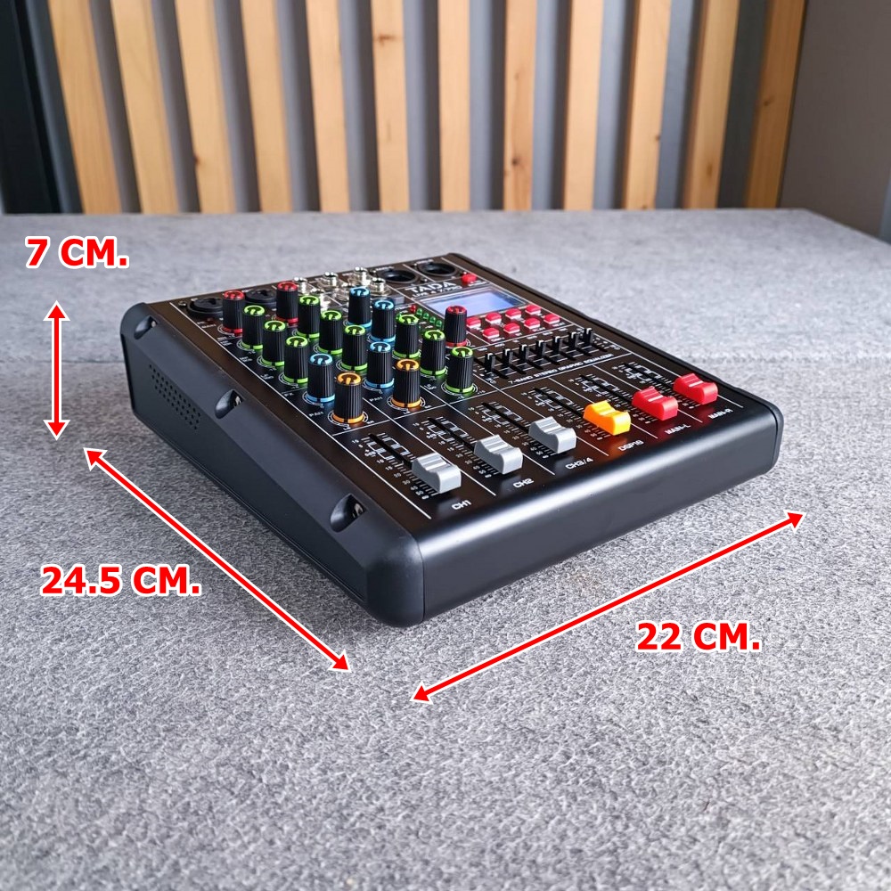 TADA LIVE-4 MIXER มิกเซอร์ ธาดา LIVE 4 LIVE4 Bluetooth มี USB เล่น Mp3 ได้ มีเอฟเฟกแท้ effect EQ 7 แบนด์ มี REC บันทึกเสียงได้ เอไอ-ไพศาล