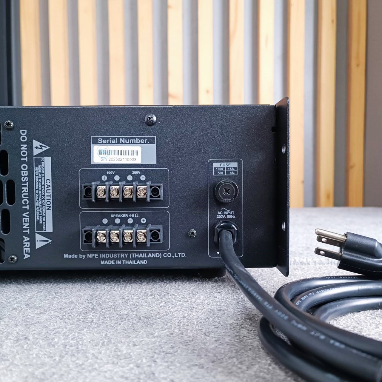 NPE LA-500 AMP มีLINE เครื่องขยายเสียงไลน์ 100 โวลท์ กำลังขับที่ 500Wrms LA500 LA 500 เอไอ-ไพศาล