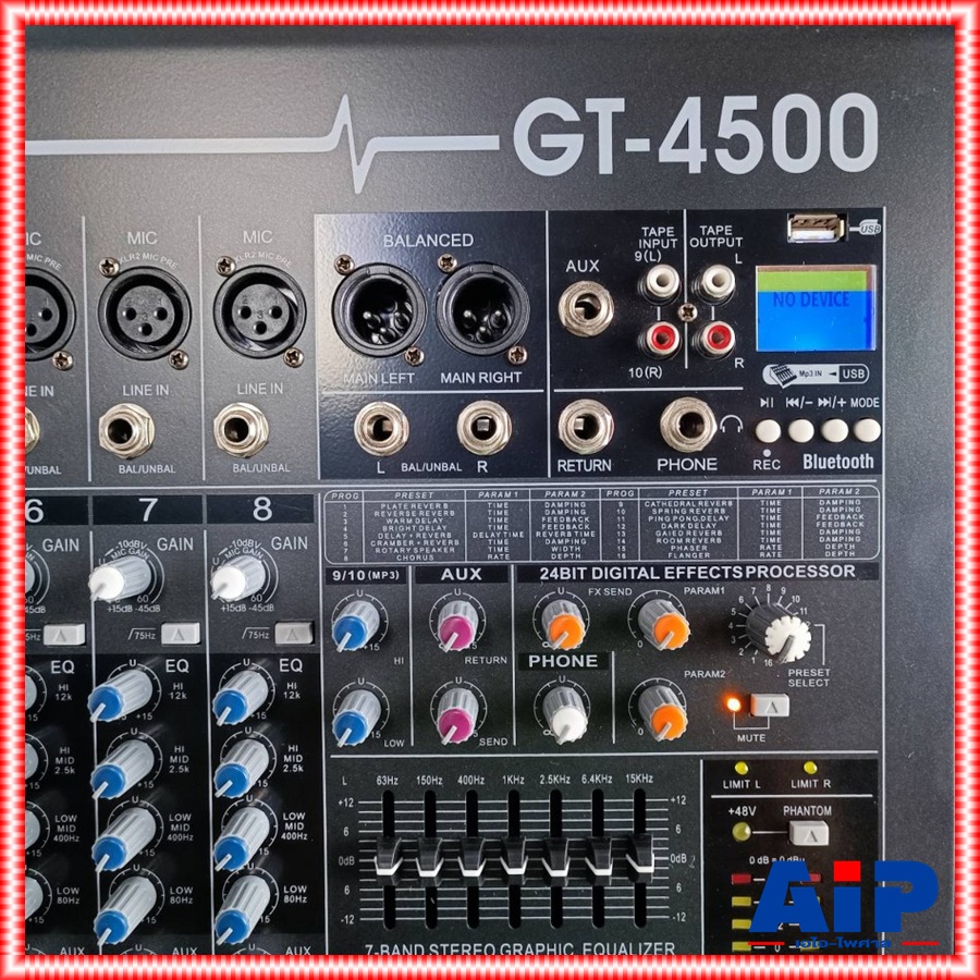 MYNPE GT-4500 POWERMIX USB/BT 4x500w เครื่องปรับแต่งเสียง เพาเวอร์มิกซ์ GT4500 GT 4500 มิกซ์ มิกเซอร์ เครื่องเสียง