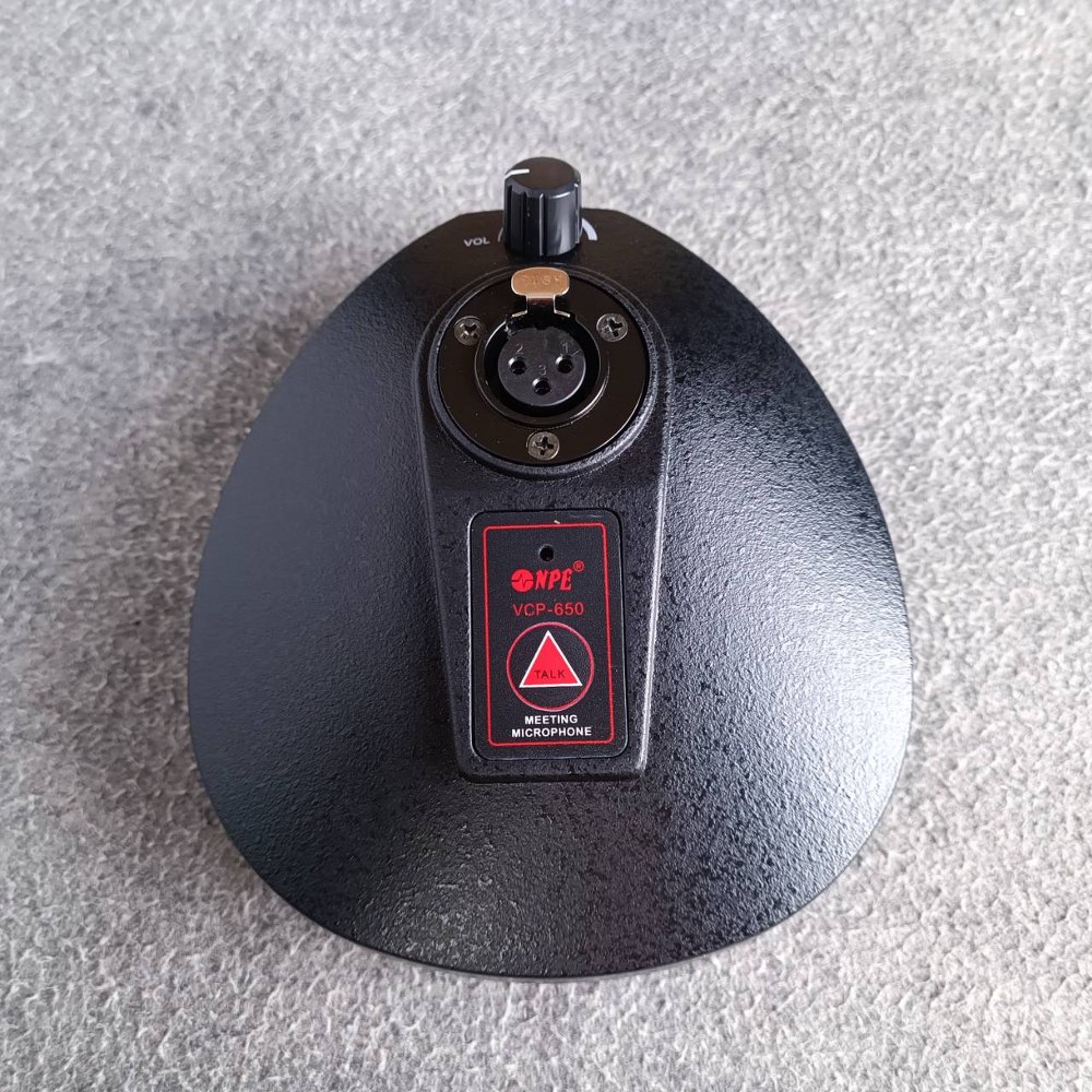 ไมโครโฟนแบบตั้งโต๊ะ ไมค์ประชุม พร้อมสาย (คอไมค์ยาว 60CM.) NPE VCP-650 ไมค์ตั้งโต๊ะ VCP 650 ไมค์สาย ไมตั้งโต๊ะ เอไอ-ไพศาล