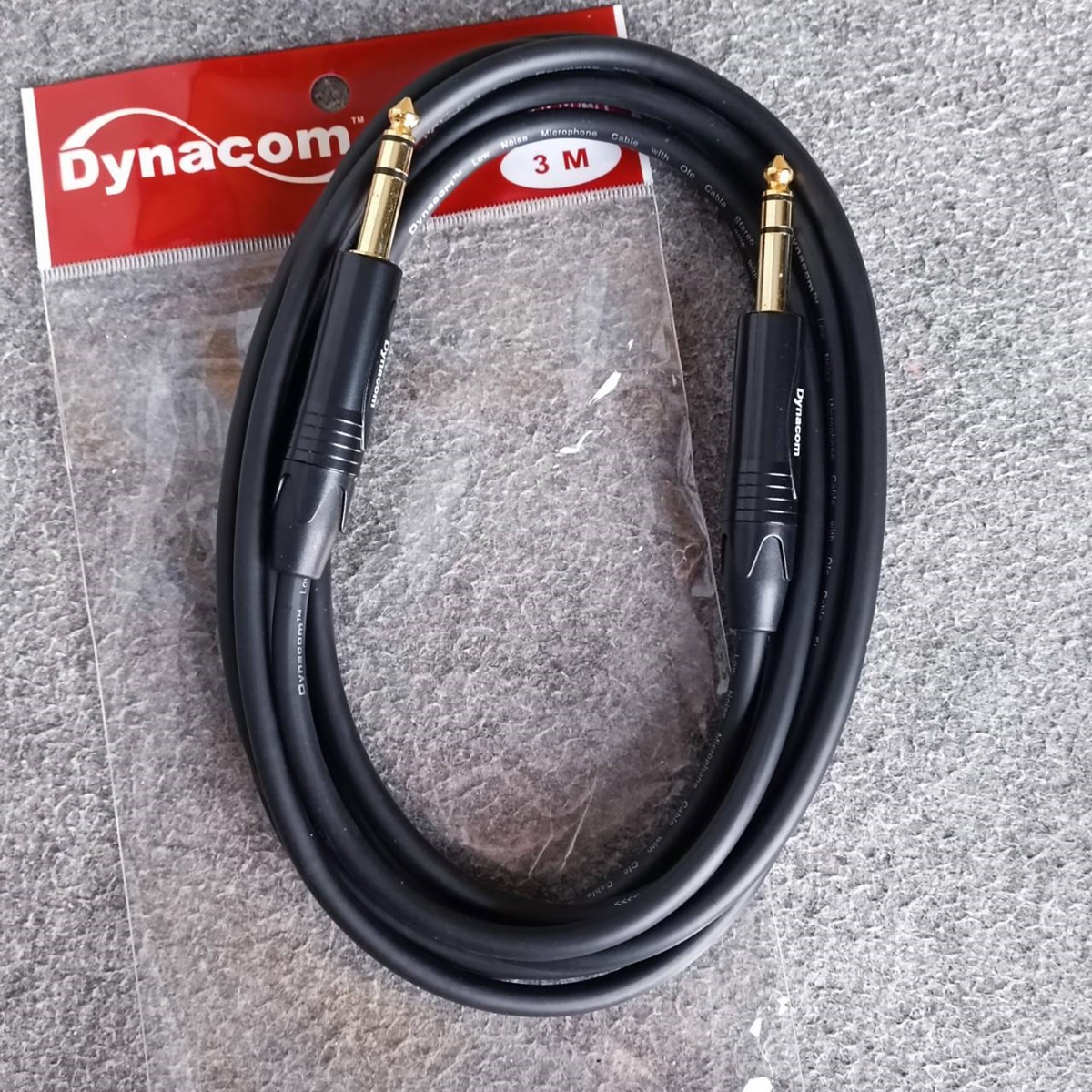 3เมตร DYNACOM J021 สาย PHONE สเตอริโอ TRS หัวท้าย P.MIC ST 6.35mm. สายแจ็คไมค์สเตอริโอ สายสัญญาณสำเร็จรูป เอไอ-ไพศาล