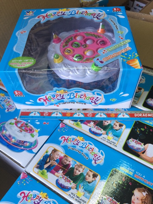 20117 ของเล่นตกปลาใส่ถ่าน เสียงไฟ หมุนภาพเลื่อน