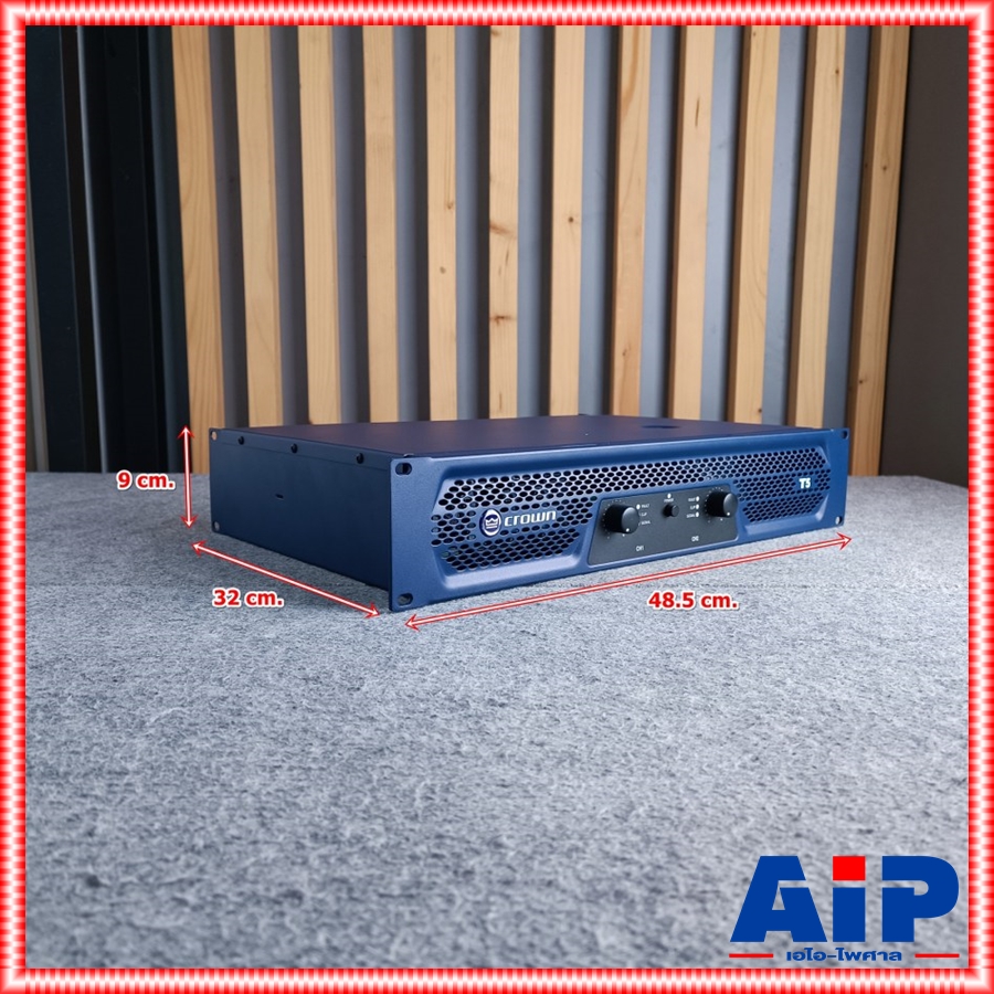 CROWN T-5 poweramp เพาเวอร์แอมป์ เครื่องขยายเสียง 2 ชาแนล กำลังขับ 500 วัตต์ เครื่องขยายเสียงแบบหม้อแปลง T 5 T5 เอไอ-ไพศาล+++