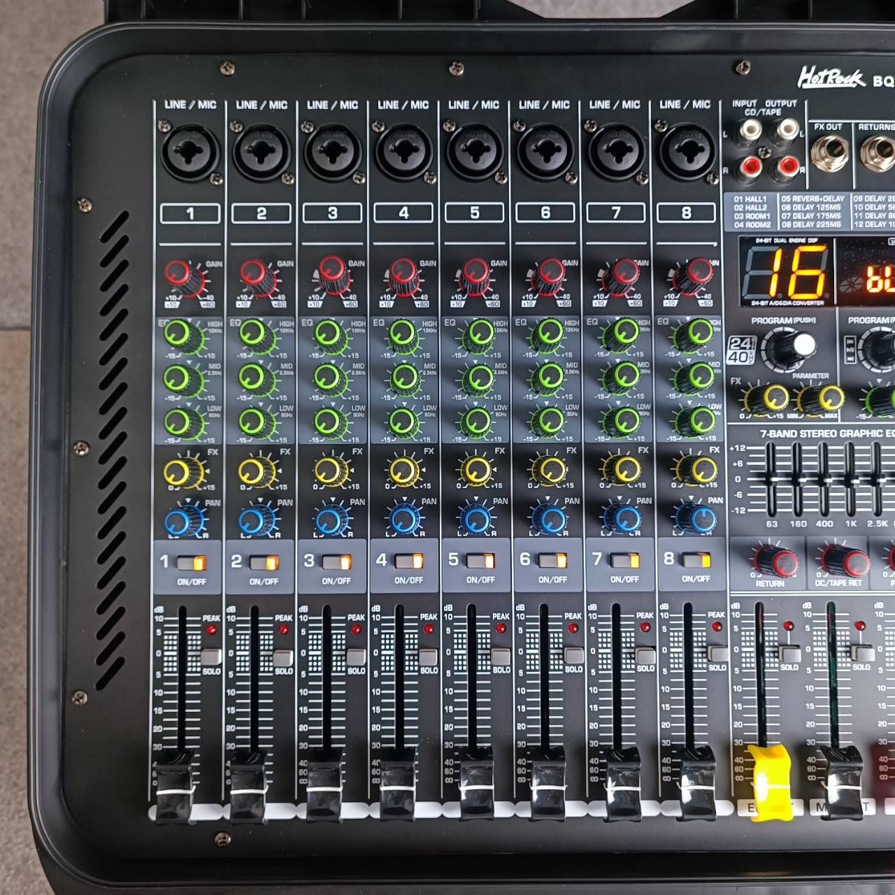 HOTROCK BQ-800 powermixer rackเพาเวอร์มิกซ์ 8 CH แอมป์ จอแสดงผลดิจิทัล MP3 BQ800 BQ 800 เอไอ-ไพศาล
