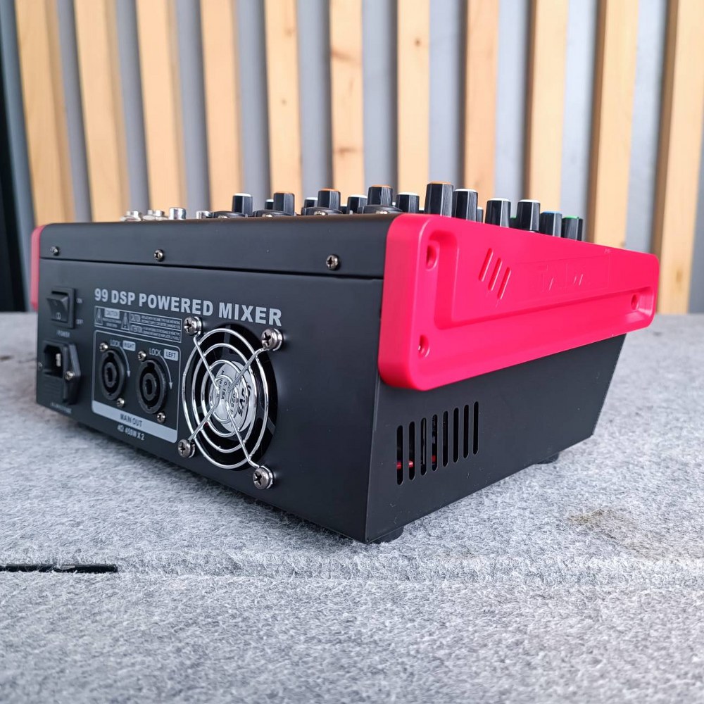 TADA FANCY-6P powermixer สีแดง มิกเซอร์อนาล็อก 6 แชนแนล บลูทูธ Bluetooth mixer เอฟเฟคแท้ 99DSP TA DA FANCY 6P FANCY6P เอไอ-ไพศาล