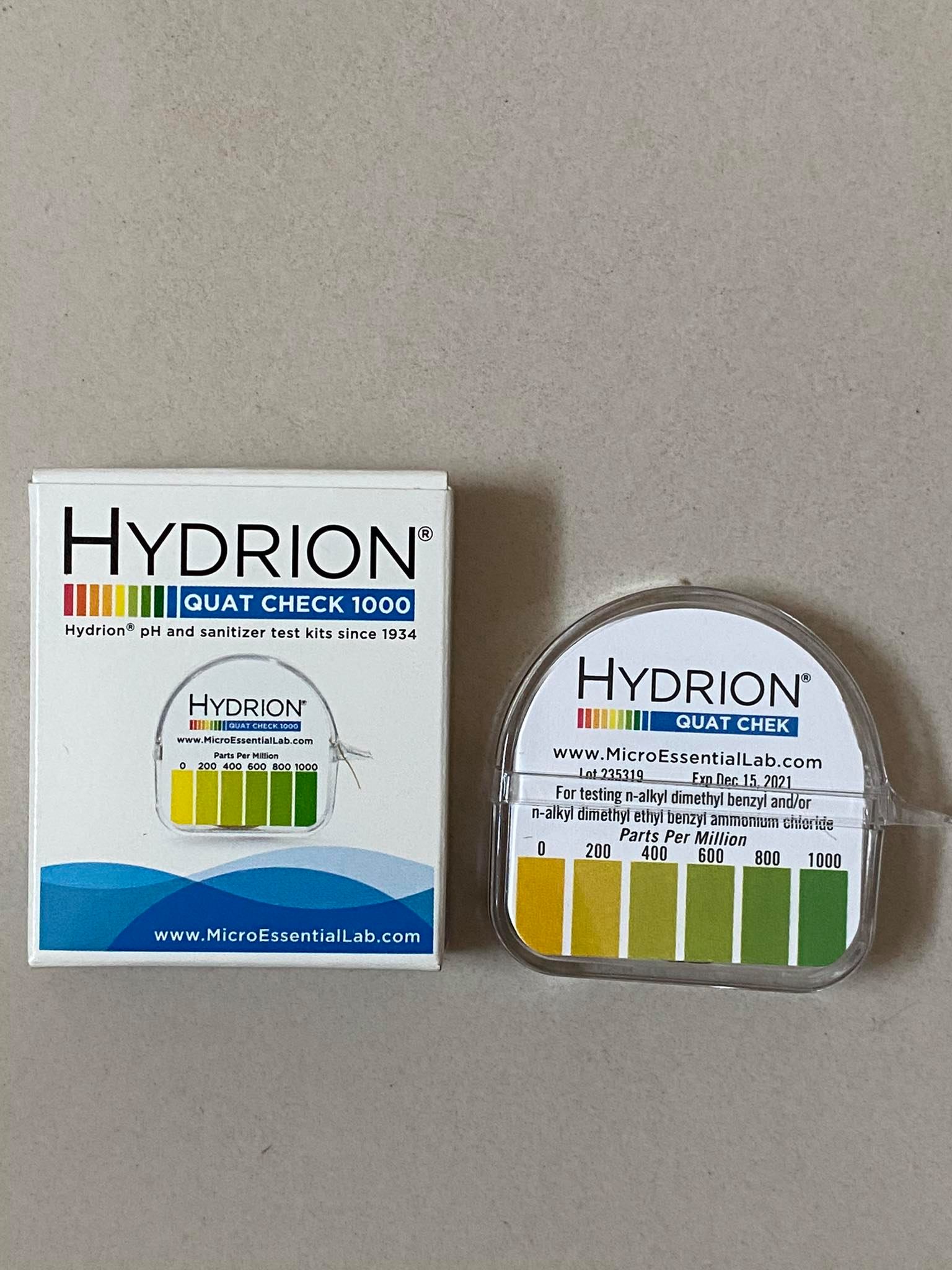 hydrion Quaternary Test Paper รุ่น QT10, QT40, QT1001 ยี่ห้อ Hydrion