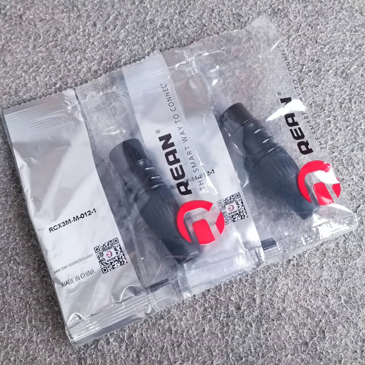 (1คู่ ผู้+เมีย) สีดำ REAN XLR ตัวผู้ + XLR ตัวเมีย RCX3F-M-012-1 + RCX3M-M-012-1 by NEUTRIK เอไอ-ไพศาล