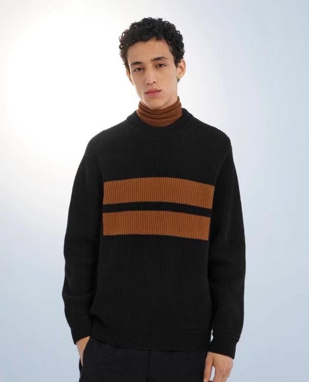 **do** เสื้อ ZEGNA Striped Ribbed Cashmere Sweater มี 2 สีให้เลือก สินค้าใหม่ ของแท้