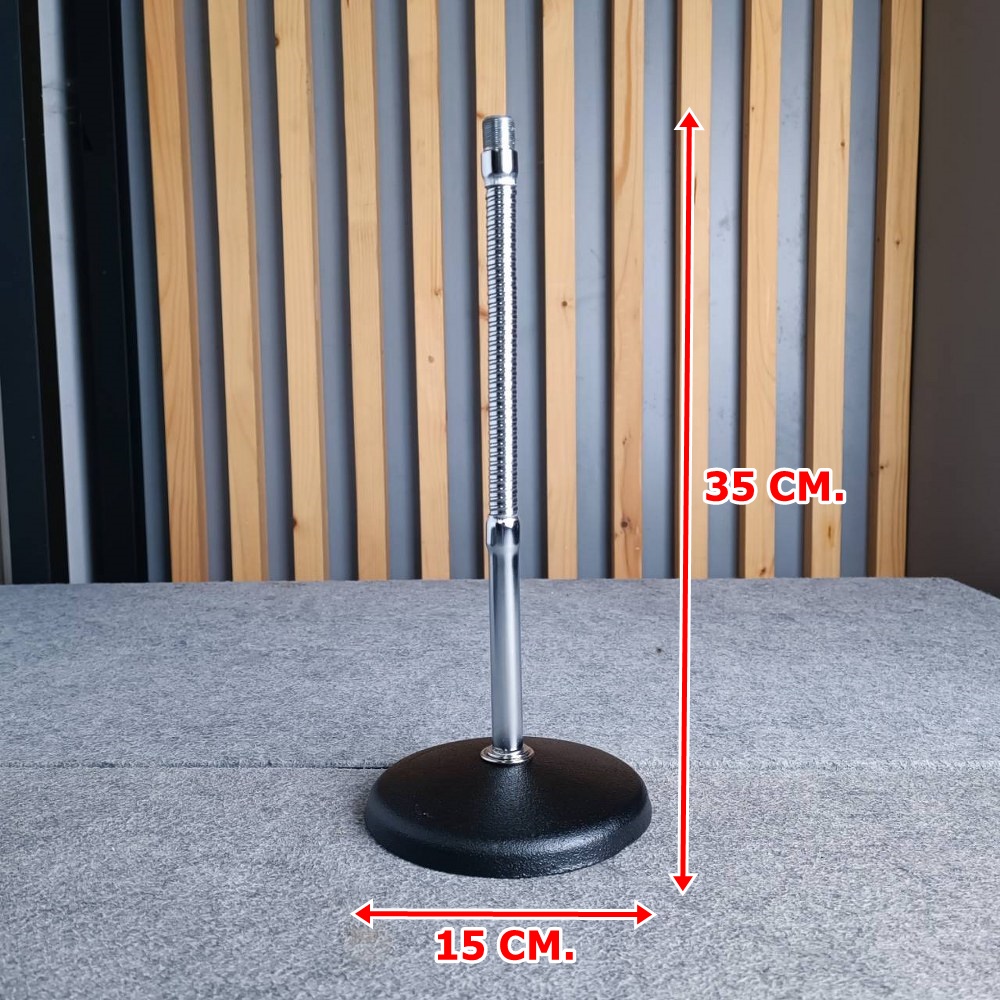 NTS D-100 ขาตั้งไมค์ตั้งโต๊ะ D 100 D100 ขาตั้ง ขาตั้งไมค์ ขาไมค์แกนตรง คออ่อนหมุนได้ เอไอ-ไพศาล