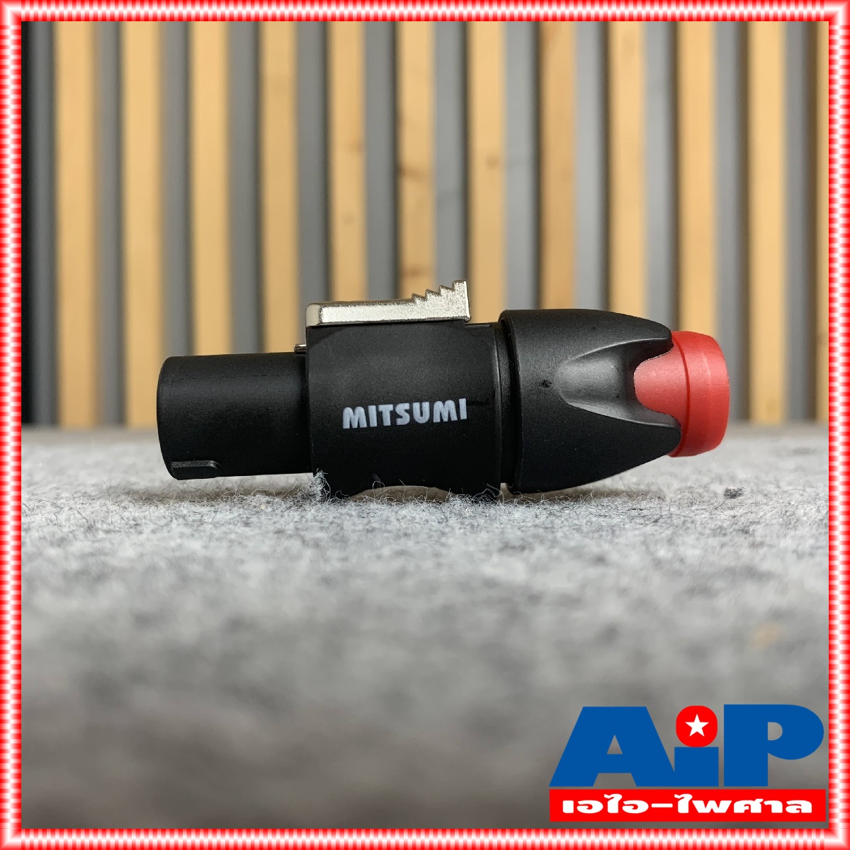 1ตัว MITSUMI 911S06 SPEAKON สีแดง ปลั๊กลำโพง หัวspeakon สเปคคอนตัวผู้ สเปคคอน สเปคค่อนลำโพง สเปคค่อน เอไอ-ไพศาล