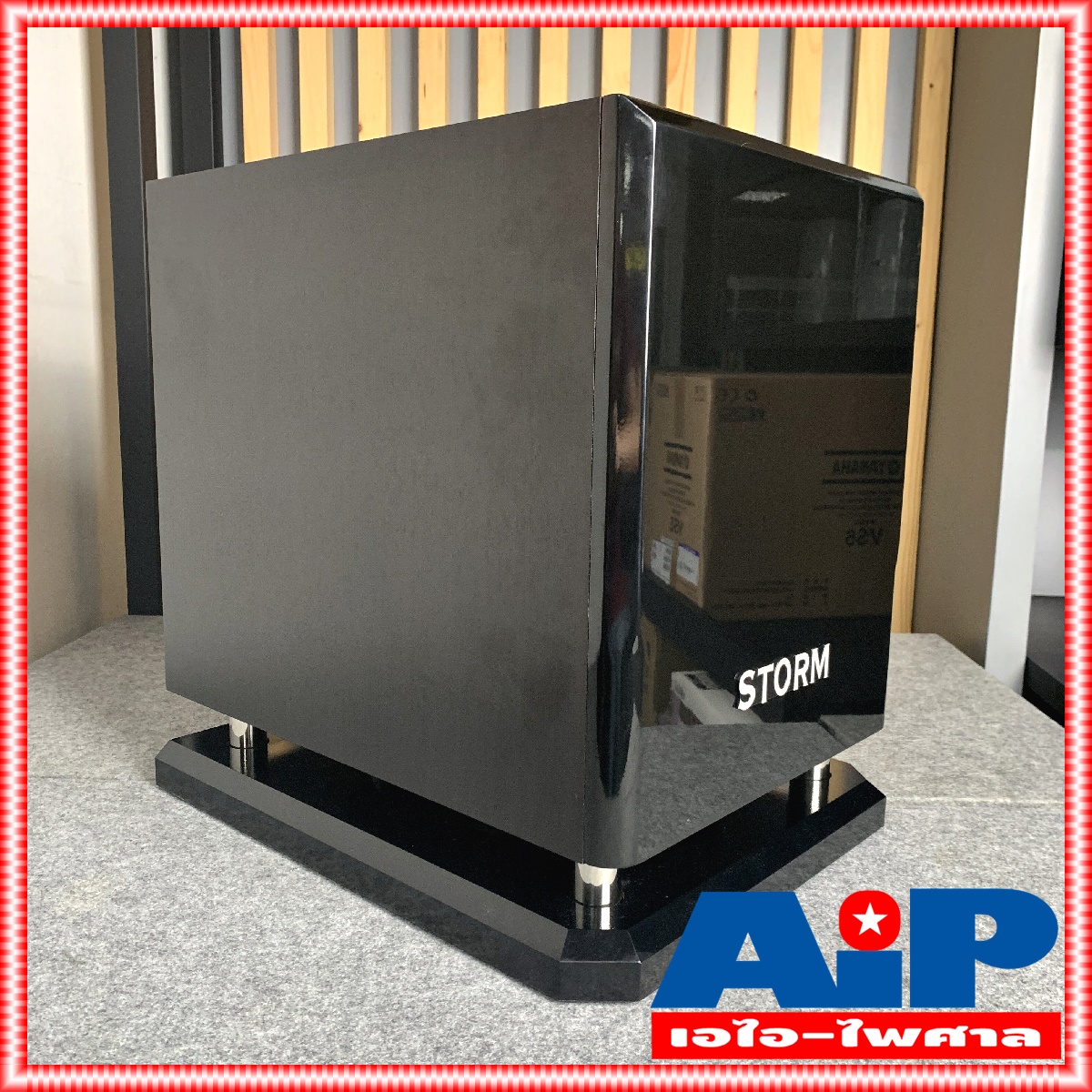 STORM RM-126 ตู้ลำโพงซับ 12นิ้ว Active Subwoofer Speaker มีแอมป์ในตัว RM 126 RM126 ตู้ลำโพง ซับเบส เอไอ-ไพศาล