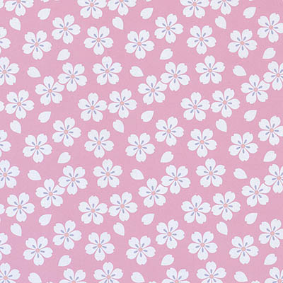 กระดาษห่อของขวัญ ลายญี่ปุ่น ลายดอกไม้ Sakura