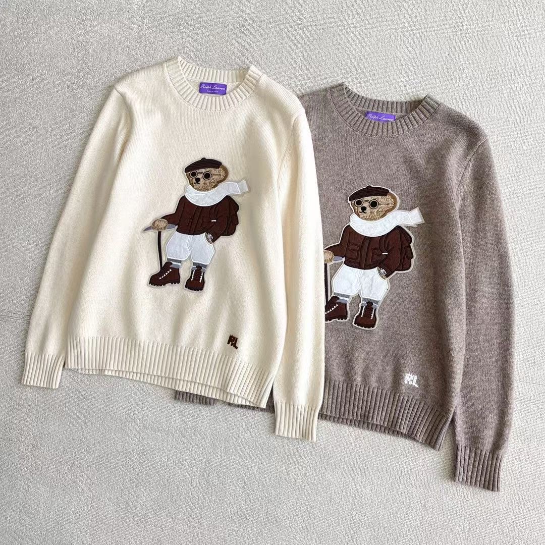 ** do** เสื้อแขนยาว Ralph Lauren bear Sweater ผ้าแคชเมียร์ ของผู้หญิง สินค้าใหม่ ของแท้