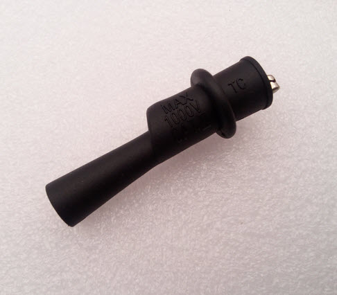 (BLACK) instrument digital multimeter pen plug can be inserted into the table alligator clip clip element