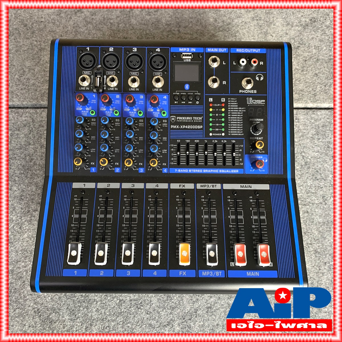 PROEUROTECH PMX-XP4200DSP POWERMIXER มิกซ์ มิกเซอร์ เพาเวอร์มิกซ์ PMX XP 4200 DSP เครื่องเสียง เครื่องปรับแต่งเสียง MIX PMX-XP4200