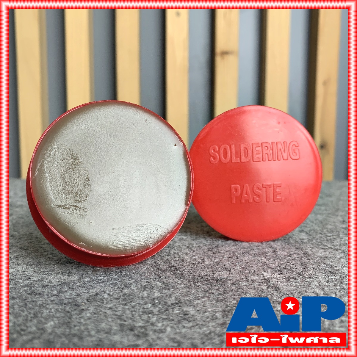 1อัน ฟักไซด์ หรือ ฟลักซ์ น้ำยาประสานสำหรับบัดกรี ( Flux or Soldering Paste ) ตลับสีแดง A1 ใช้ร่วมกับ ตะกั่ว งาน บัดกรี น้ำยาบัดกรี ฟลัก น้ำยาประสาน