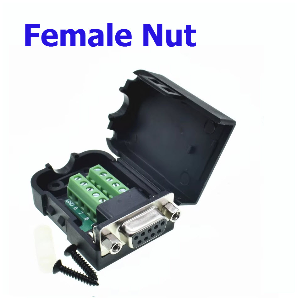 RS485 RS232 transfer-free Male Female Signals terminals connector D-sub 9Pin