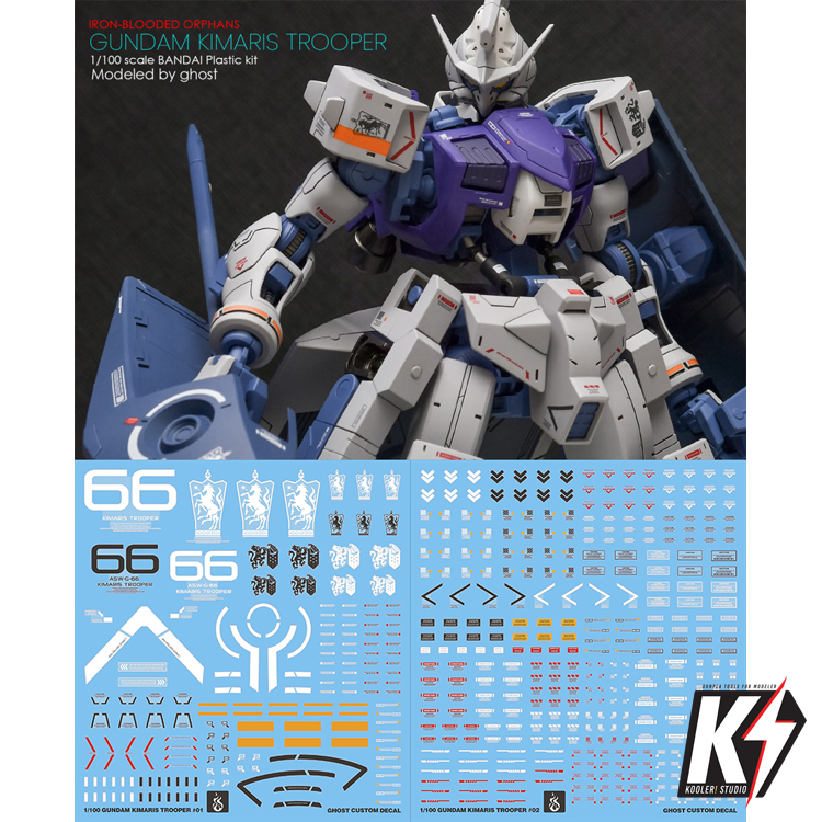 Waterdecal CG 1/100 Gundam Kimaris Trooper #ดีคอลน้ำสำหรับติดกันพลา กันดั้ม Gundam พลาสติกโมเดลต่างๆ