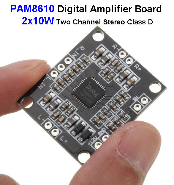 PAM8610 Digital Amplifier Board 2x10W Two Channel Stereo Class D